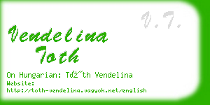 vendelina toth business card